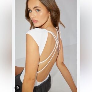Garage Strappy Scoop Neck Bodysuit